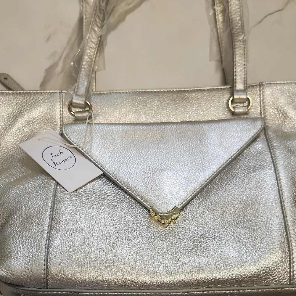 Jack Rogers Platinum Shoulder Bag. New With Tags..Half Off Retail! - Picture 8 of 12